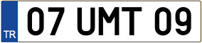 Trailer License Plate